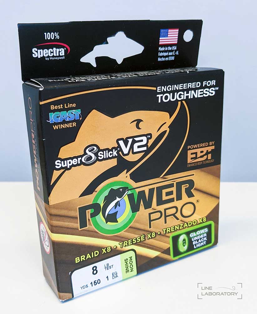 Power Pro Super 8 Slick V2 Hi-Vis Aqua Green 30 lb 150 yds Braided