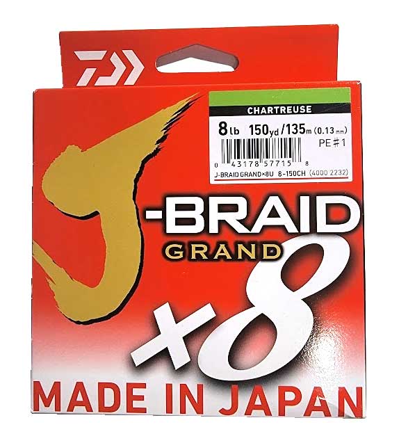 Daiwa J-Braid Grand : 8lb Braid - Line Laboratory