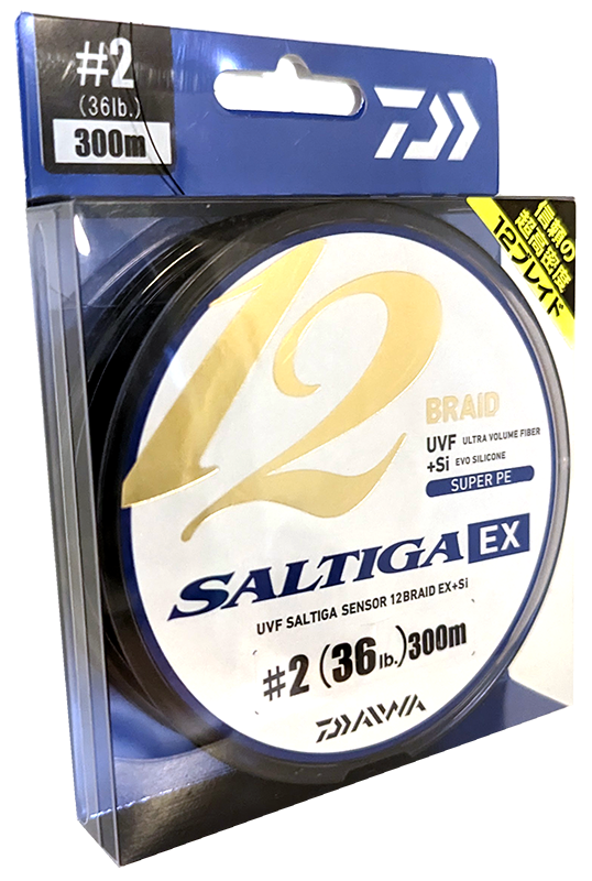 Treccia Da Pesca Daiwa Saltiga 12 Braid ExSi – 600 Metri, 0.45mm, 53.4kg, Multicolore (12696-645)