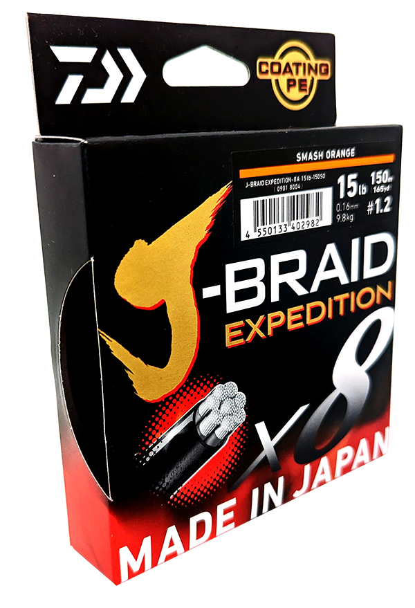 Daiwa JBraid Expedition : 15lb Braid - Line Laboratory
