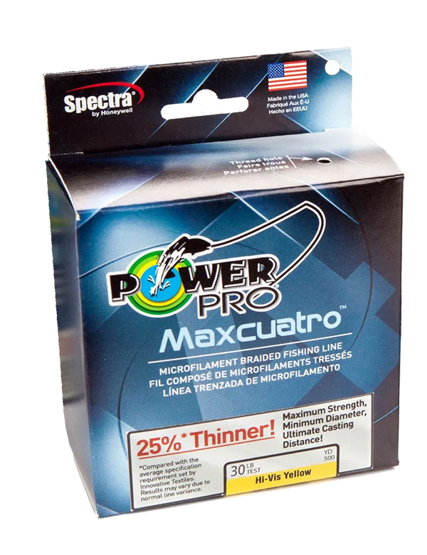  Power Pro Maxcuatro 33400300300Y Braided 30 Lb 300 yd. Fishing  Line : Sports & Outdoors